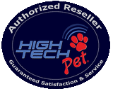 "High Tech Pet Authorized Reseller logo."
