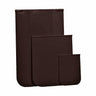 Magnador Replacement Flaps, flat-lay studio of three flexible rectangular flaps in stair-step composition on white, each with a horizontal hinge bead at the top and small tabs at the bottom edge.