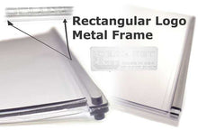 Two clear pet door flaps with metal framing, and an 