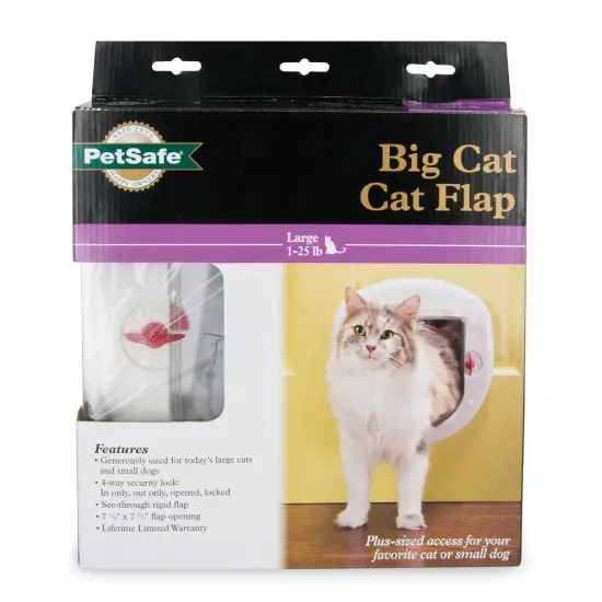 PetSafe 4 Way Locking Big Cat Door for Doors