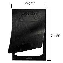 Black mud flap with 