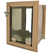 Tan-colored Hale pet door.