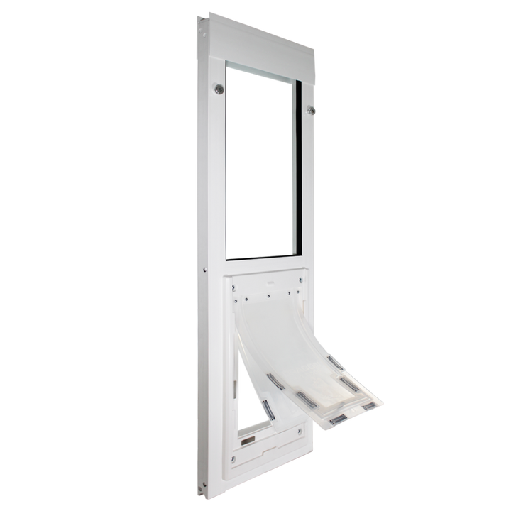Horizontal window hot sale pet door
